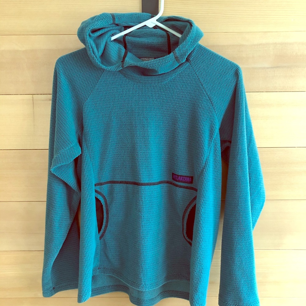 Melanzana Youth XL micro grid hoodie